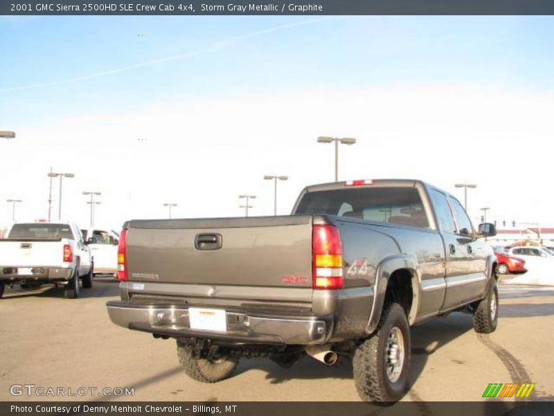 Storm Gray Metallic / Graphite 2001 GMC Sierra 2500HD SLE Crew Cab 4x4