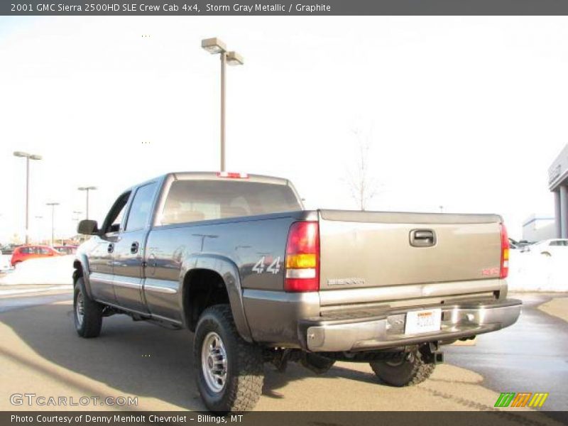 Storm Gray Metallic / Graphite 2001 GMC Sierra 2500HD SLE Crew Cab 4x4