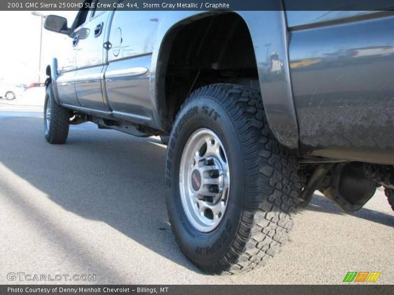 Storm Gray Metallic / Graphite 2001 GMC Sierra 2500HD SLE Crew Cab 4x4