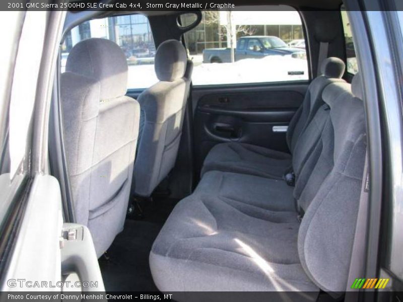 Storm Gray Metallic / Graphite 2001 GMC Sierra 2500HD SLE Crew Cab 4x4