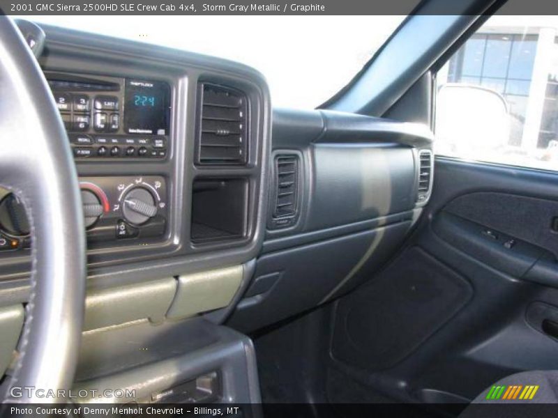 Storm Gray Metallic / Graphite 2001 GMC Sierra 2500HD SLE Crew Cab 4x4
