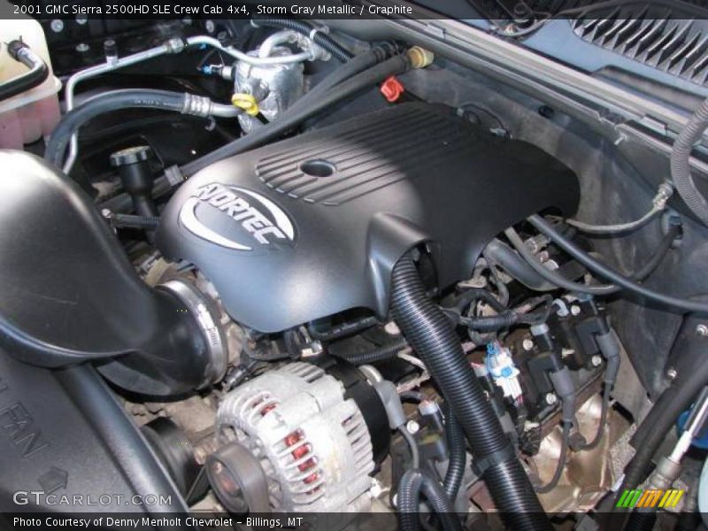 Storm Gray Metallic / Graphite 2001 GMC Sierra 2500HD SLE Crew Cab 4x4