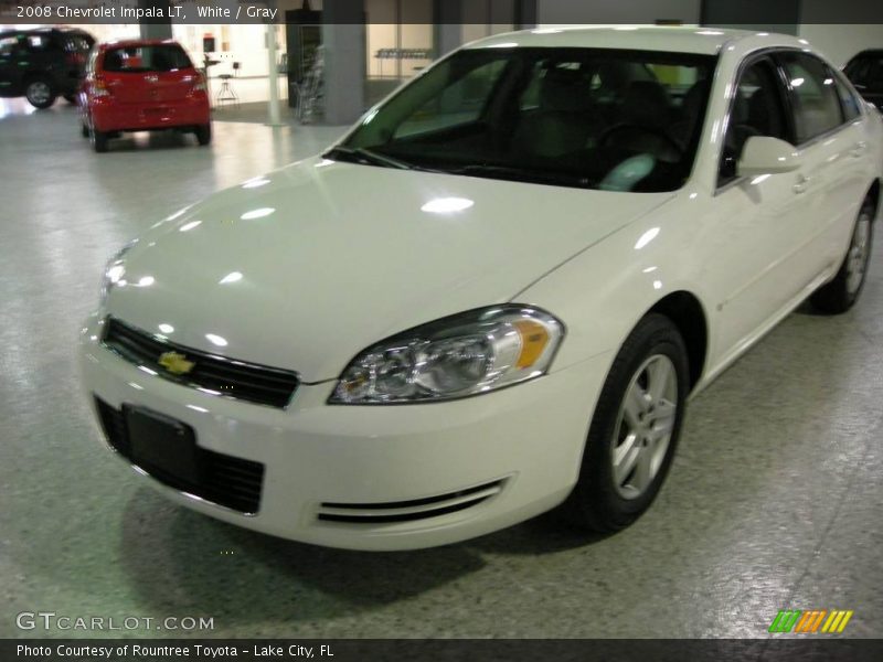 White / Gray 2008 Chevrolet Impala LT
