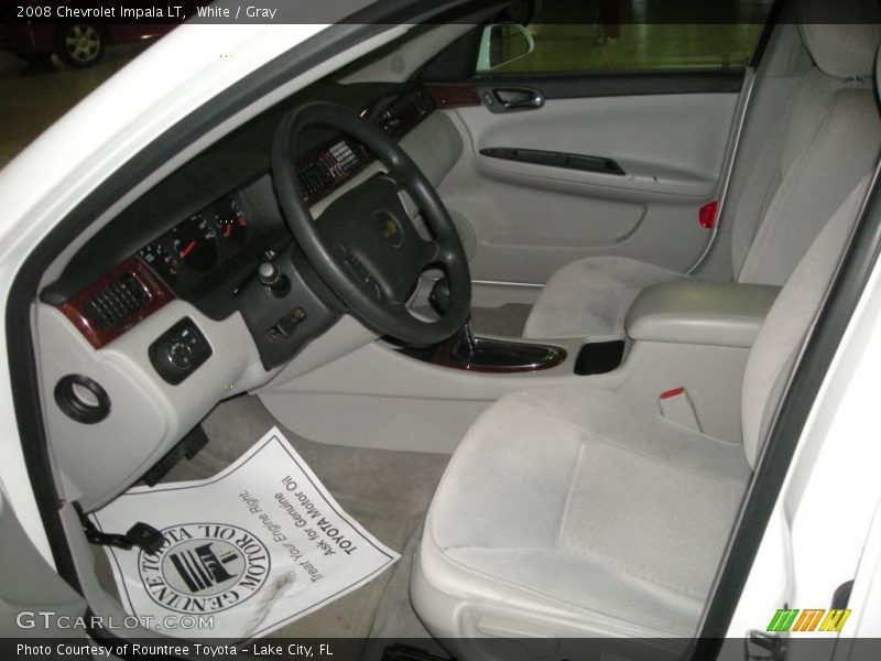White / Gray 2008 Chevrolet Impala LT