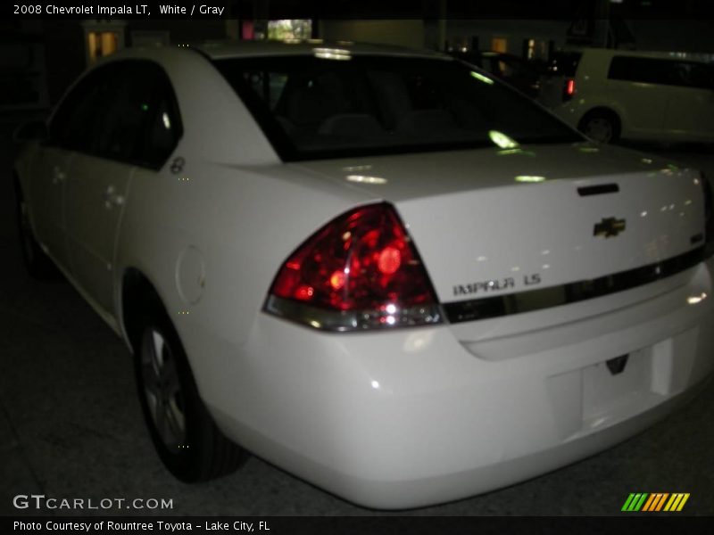 White / Gray 2008 Chevrolet Impala LT