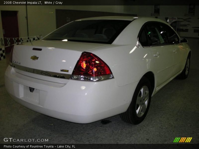 White / Gray 2008 Chevrolet Impala LT