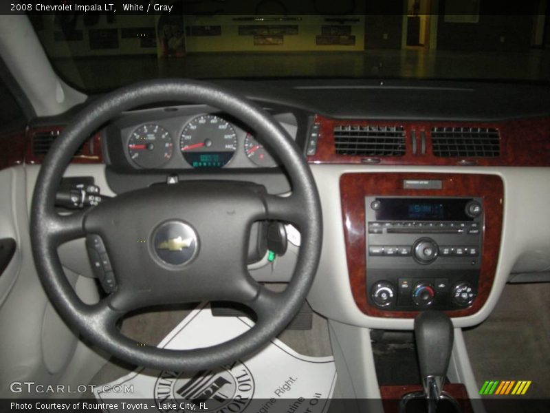 White / Gray 2008 Chevrolet Impala LT
