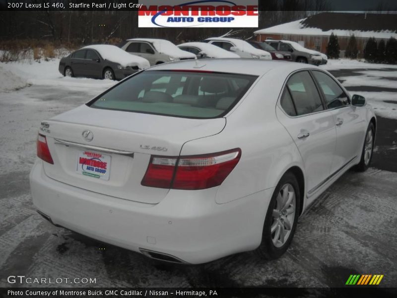 Starfire Pearl / Light Gray 2007 Lexus LS 460