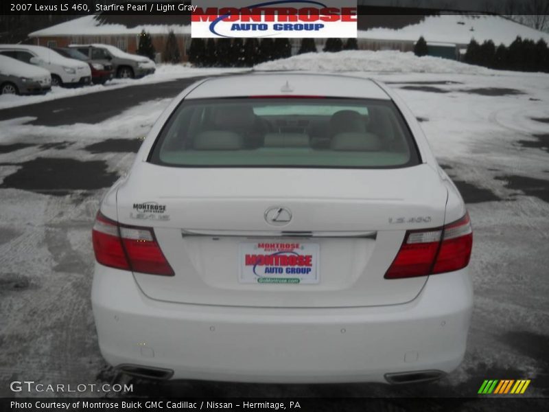 Starfire Pearl / Light Gray 2007 Lexus LS 460