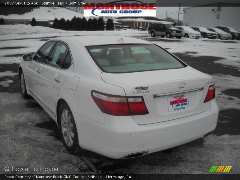 Starfire Pearl / Light Gray 2007 Lexus LS 460
