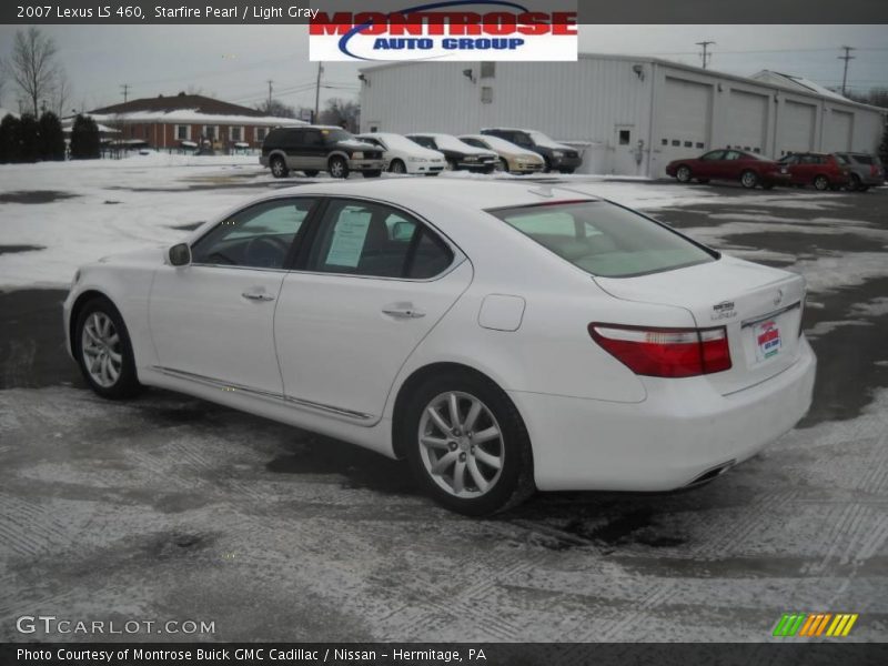 Starfire Pearl / Light Gray 2007 Lexus LS 460