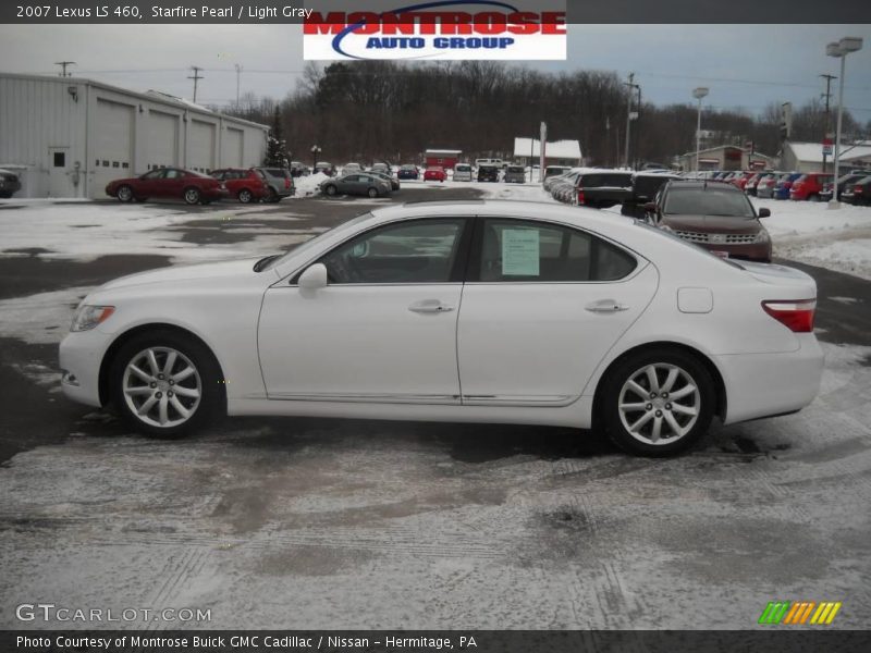 Starfire Pearl / Light Gray 2007 Lexus LS 460