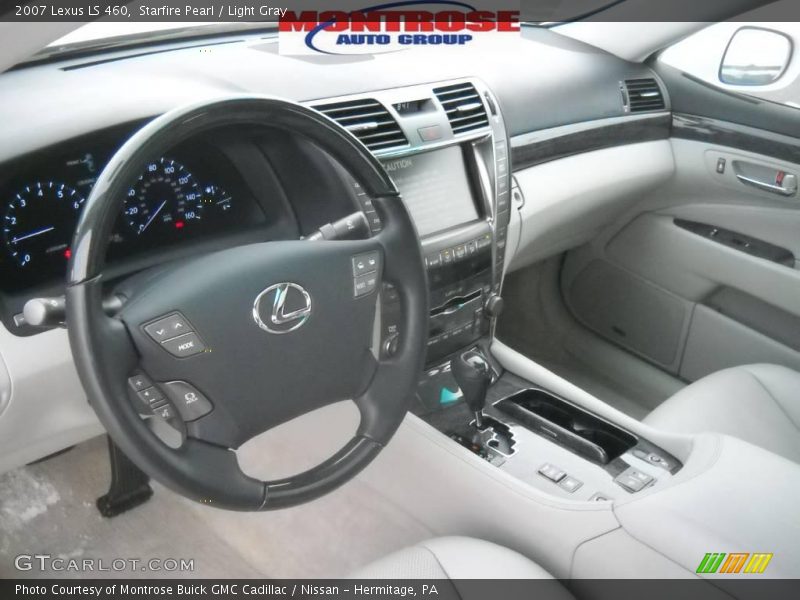 Starfire Pearl / Light Gray 2007 Lexus LS 460