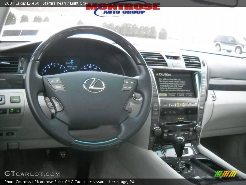Starfire Pearl / Light Gray 2007 Lexus LS 460
