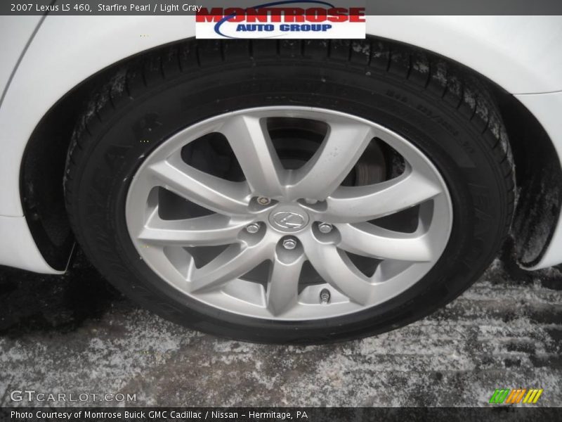 Starfire Pearl / Light Gray 2007 Lexus LS 460