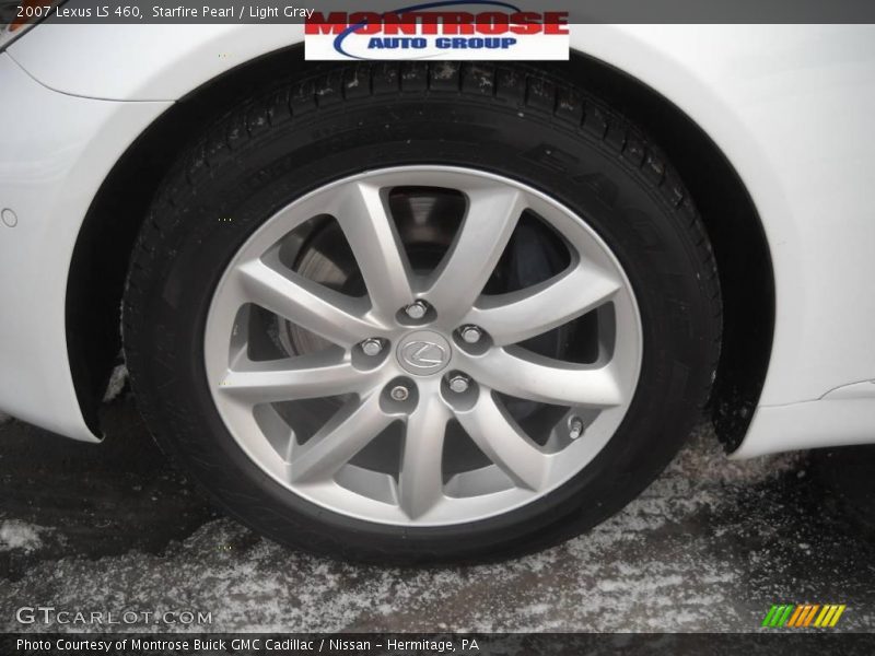 Starfire Pearl / Light Gray 2007 Lexus LS 460