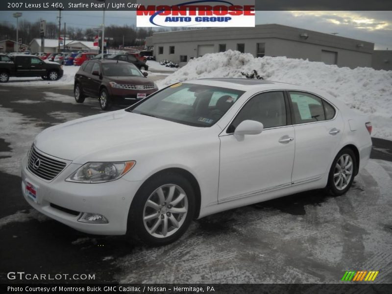 Starfire Pearl / Light Gray 2007 Lexus LS 460