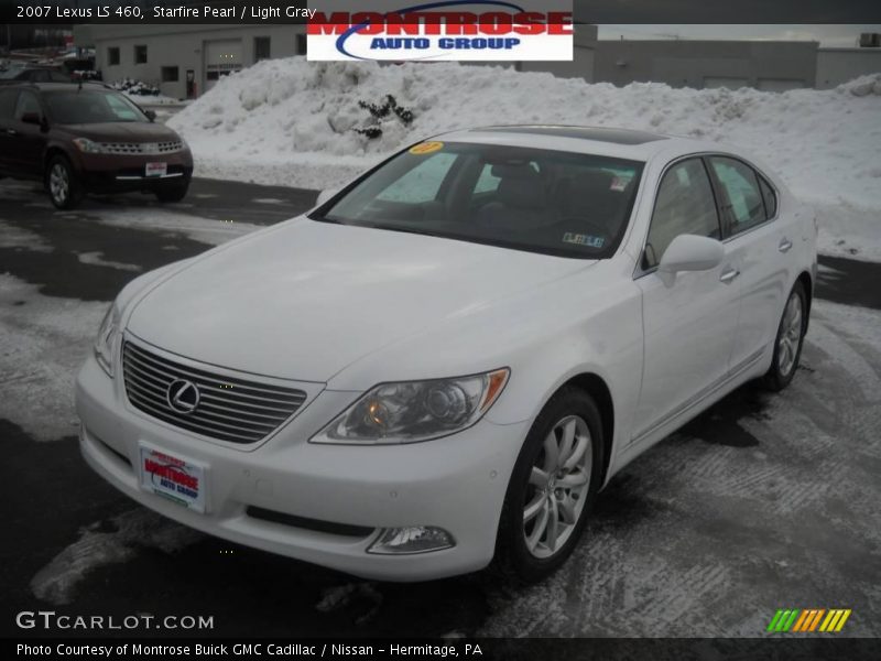 Starfire Pearl / Light Gray 2007 Lexus LS 460