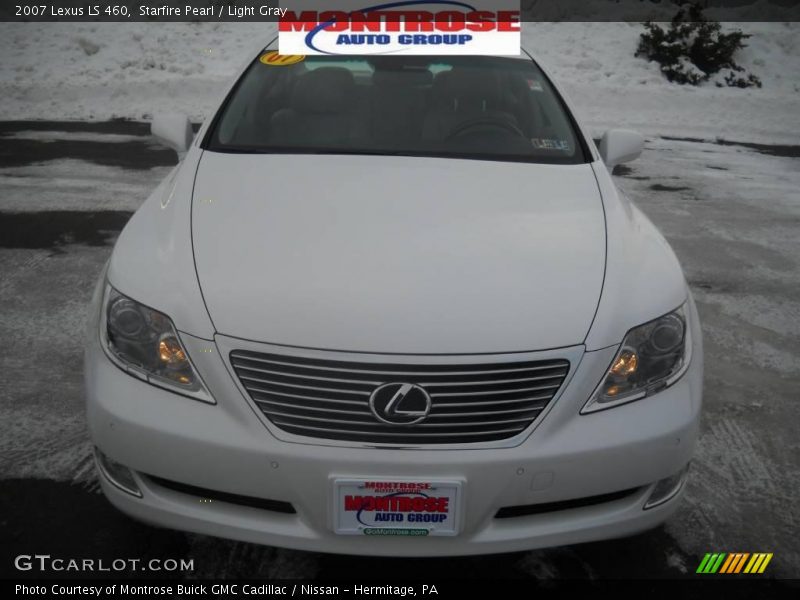 Starfire Pearl / Light Gray 2007 Lexus LS 460