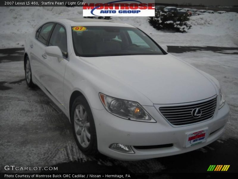 Starfire Pearl / Light Gray 2007 Lexus LS 460