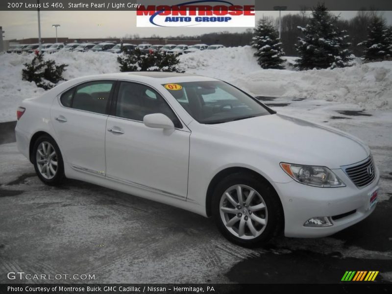 Starfire Pearl / Light Gray 2007 Lexus LS 460
