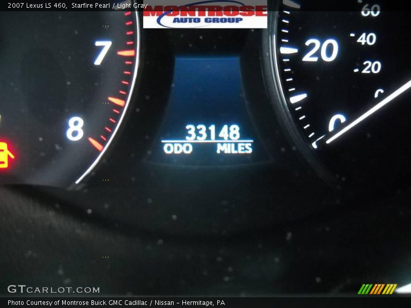 Starfire Pearl / Light Gray 2007 Lexus LS 460
