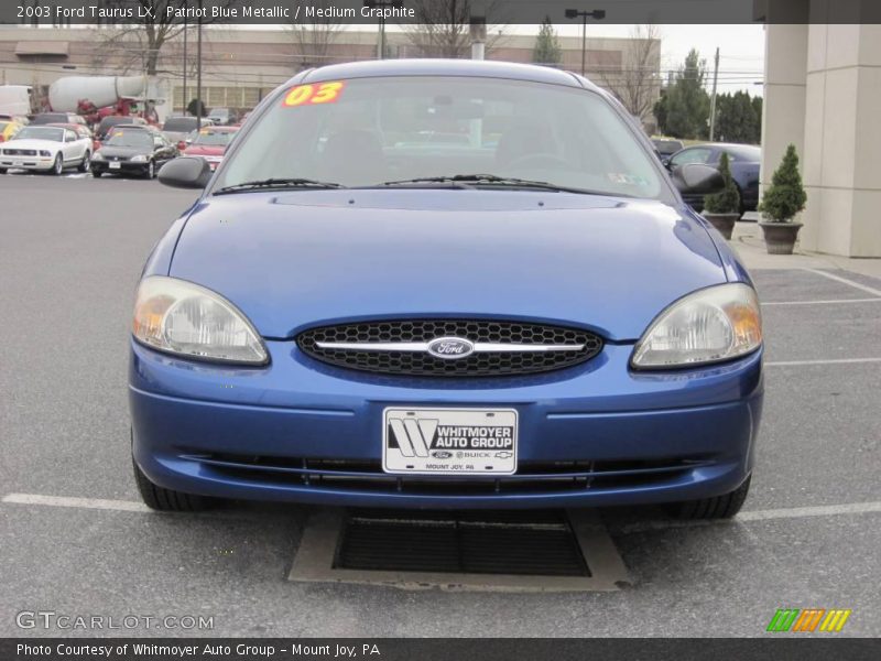 Patriot Blue Metallic / Medium Graphite 2003 Ford Taurus LX