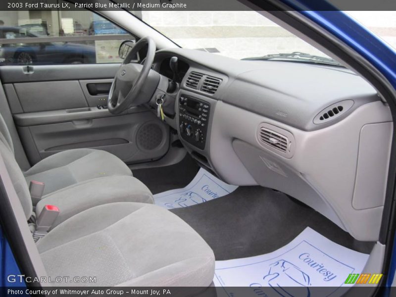 Patriot Blue Metallic / Medium Graphite 2003 Ford Taurus LX