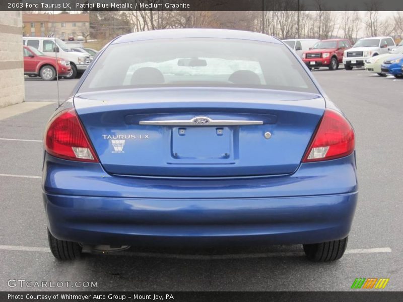 Patriot Blue Metallic / Medium Graphite 2003 Ford Taurus LX