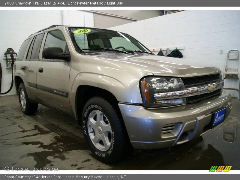 Light Pewter Metallic / Light Oak 2003 Chevrolet TrailBlazer LS 4x4