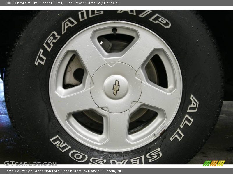 Light Pewter Metallic / Light Oak 2003 Chevrolet TrailBlazer LS 4x4