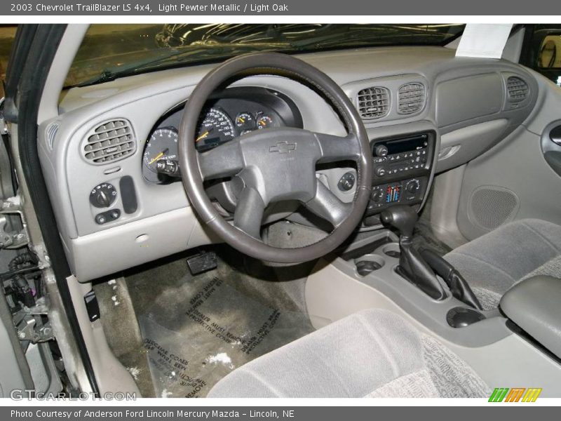Light Pewter Metallic / Light Oak 2003 Chevrolet TrailBlazer LS 4x4