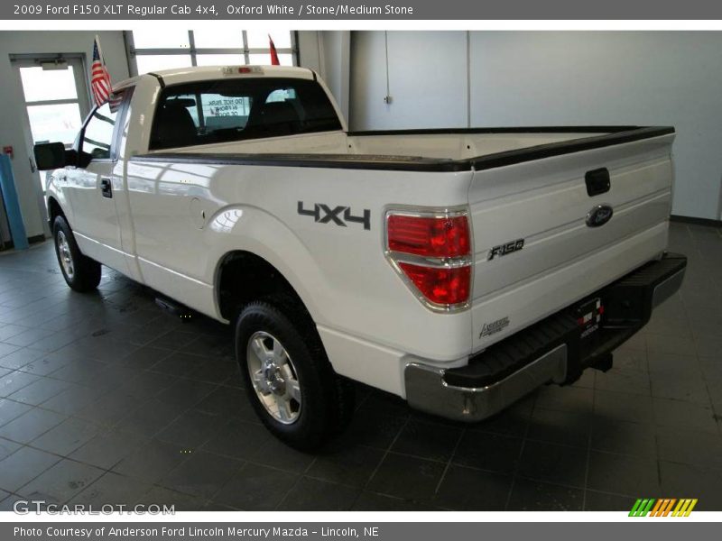Oxford White / Stone/Medium Stone 2009 Ford F150 XLT Regular Cab 4x4