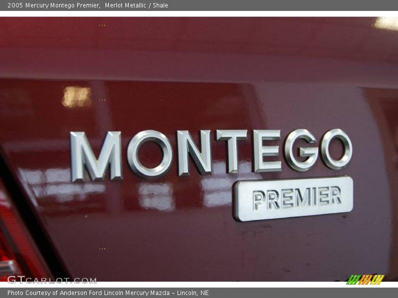 Merlot Metallic / Shale 2005 Mercury Montego Premier