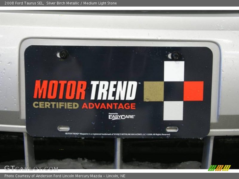 Silver Birch Metallic / Medium Light Stone 2008 Ford Taurus SEL