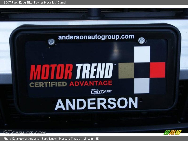 Pewter Metallic / Camel 2007 Ford Edge SEL