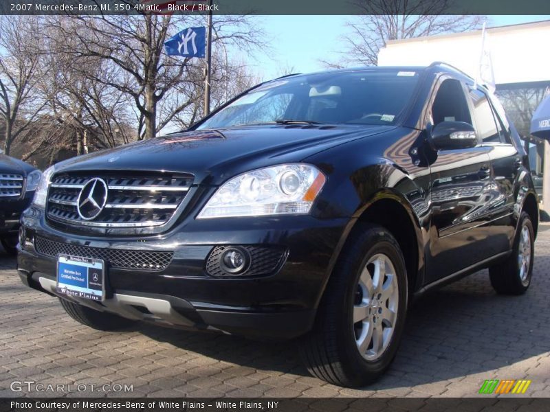 Black / Black 2007 Mercedes-Benz ML 350 4Matic