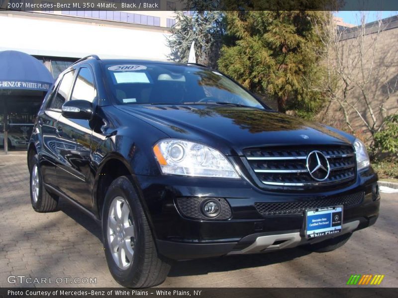 Black / Black 2007 Mercedes-Benz ML 350 4Matic