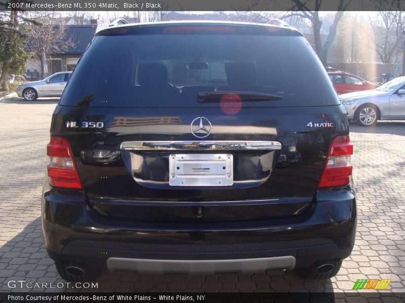 Black / Black 2007 Mercedes-Benz ML 350 4Matic