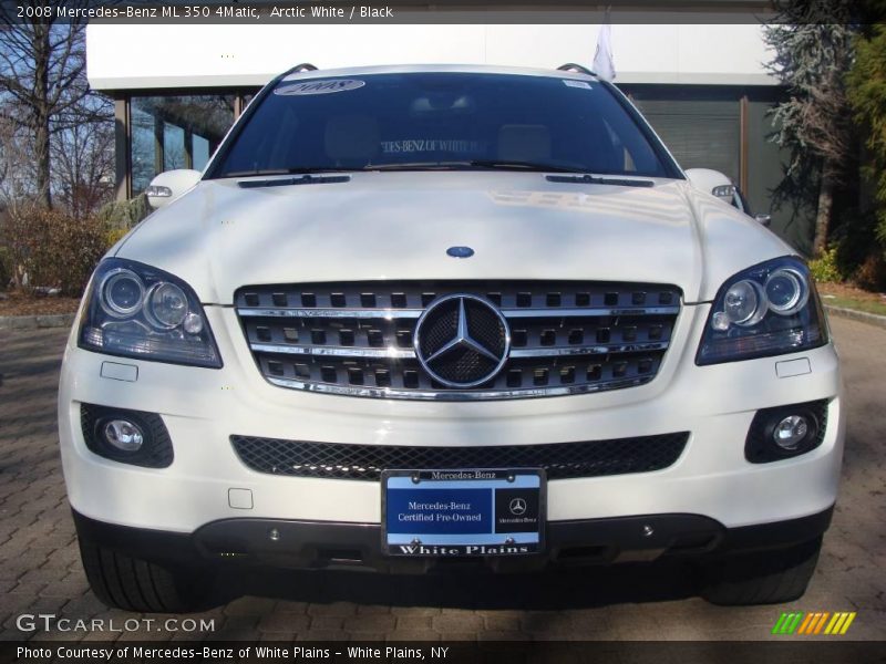 Arctic White / Black 2008 Mercedes-Benz ML 350 4Matic