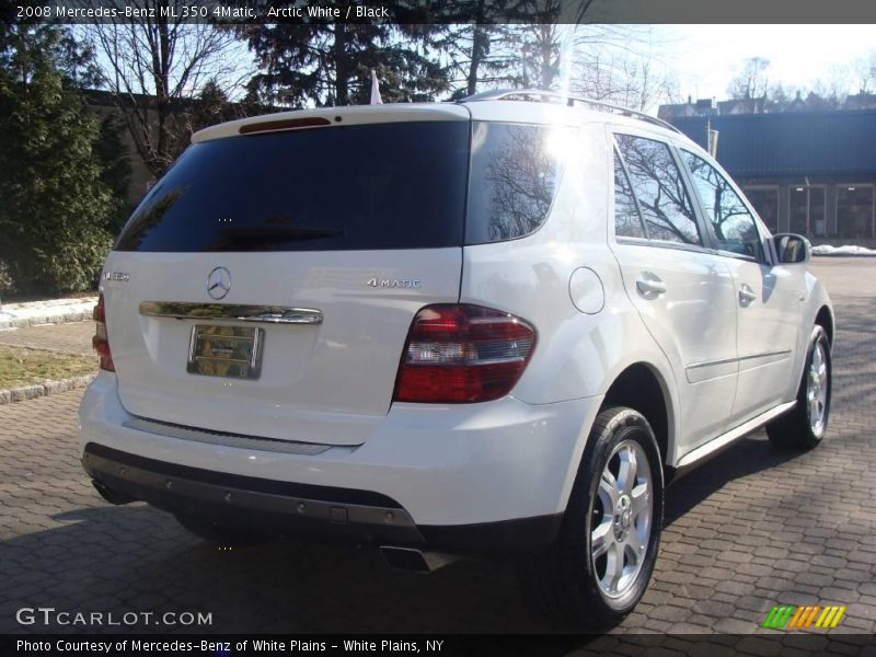 Arctic White / Black 2008 Mercedes-Benz ML 350 4Matic
