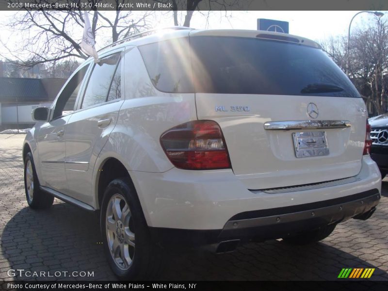Arctic White / Black 2008 Mercedes-Benz ML 350 4Matic