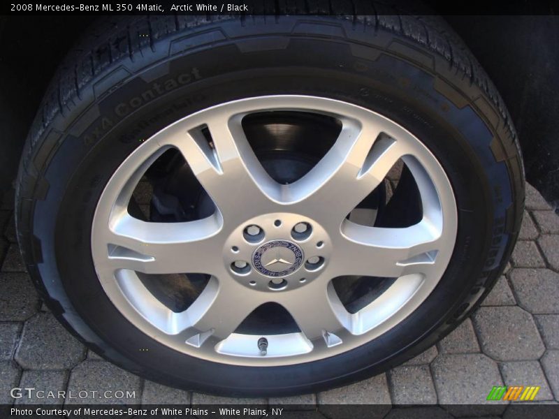 Arctic White / Black 2008 Mercedes-Benz ML 350 4Matic