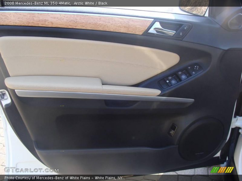 Arctic White / Black 2008 Mercedes-Benz ML 350 4Matic