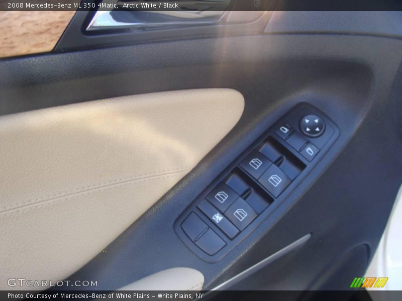 Arctic White / Black 2008 Mercedes-Benz ML 350 4Matic