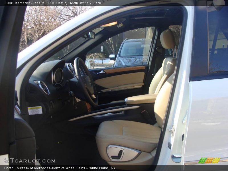 Arctic White / Black 2008 Mercedes-Benz ML 350 4Matic