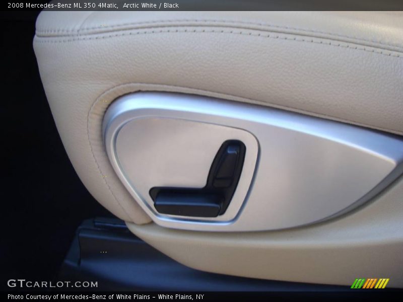 Arctic White / Black 2008 Mercedes-Benz ML 350 4Matic