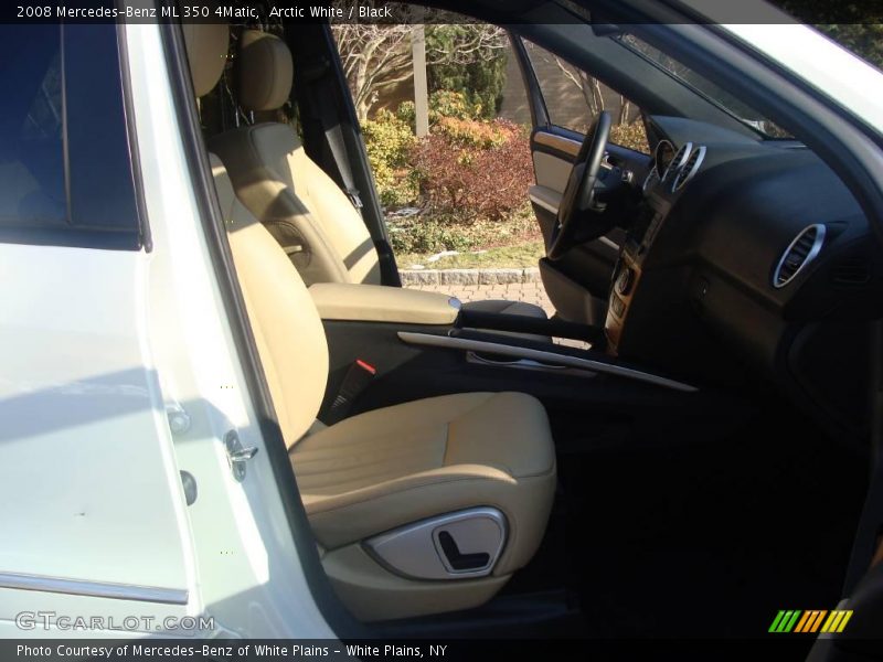 Arctic White / Black 2008 Mercedes-Benz ML 350 4Matic