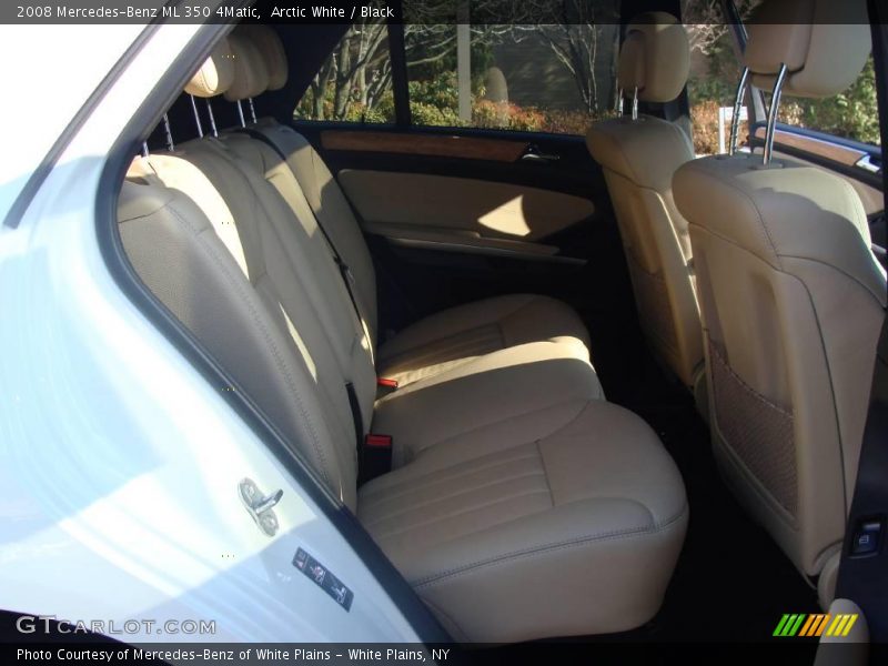 Arctic White / Black 2008 Mercedes-Benz ML 350 4Matic