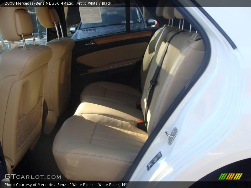Arctic White / Black 2008 Mercedes-Benz ML 350 4Matic